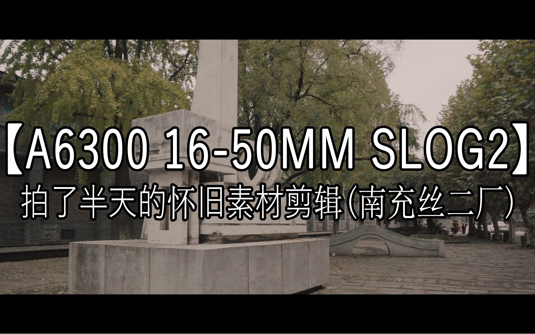 【A6300 1650MM SLOG2 视频】拍了不到半天的怀旧素材剪一下(南充 都京镇 丝二厂)将就看看呗~~哔哩哔哩bilibili