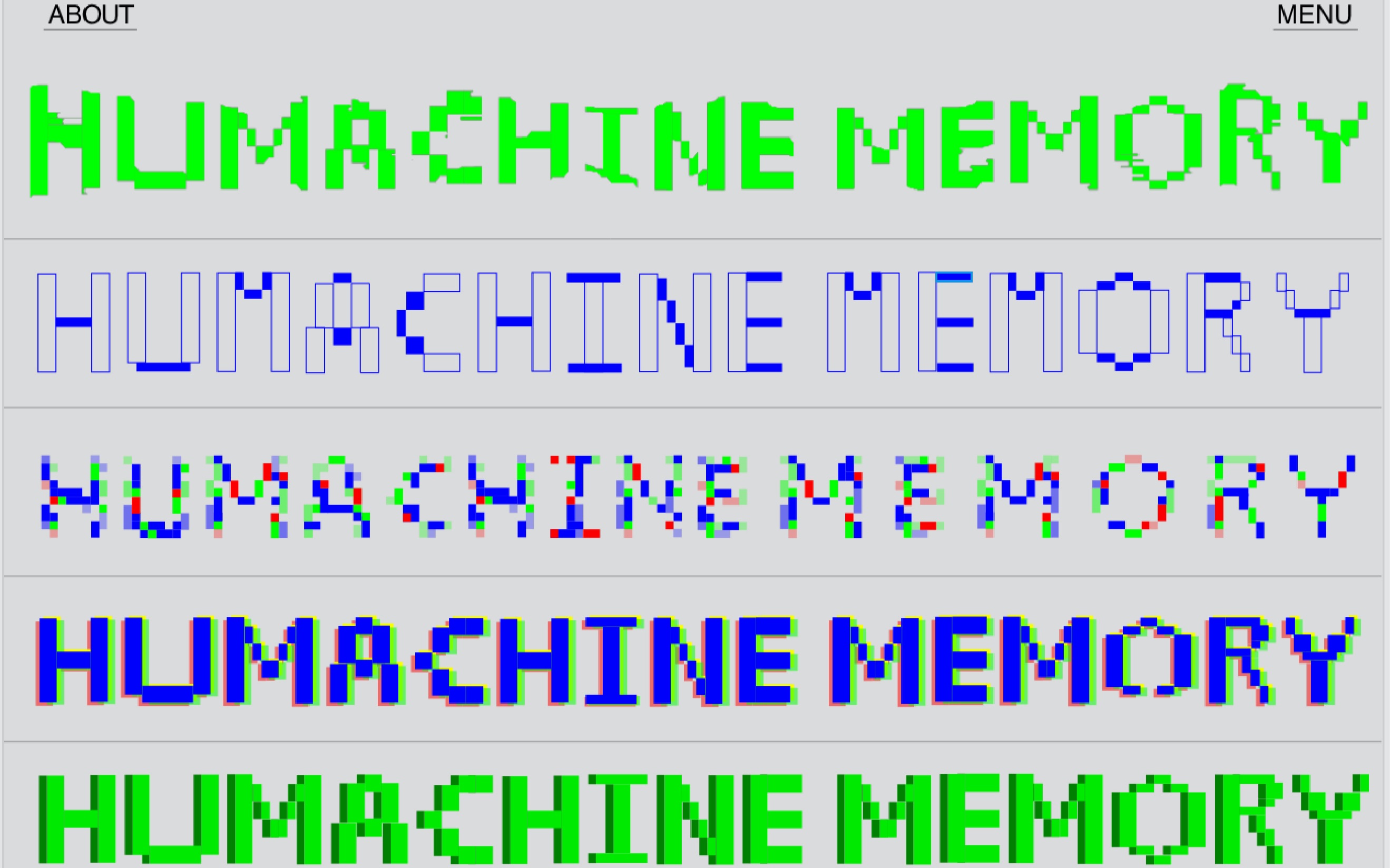 【HUMACHINE MEMORY】关于人类记忆和数字记忆之间五种关系的网站演示哔哩哔哩bilibili