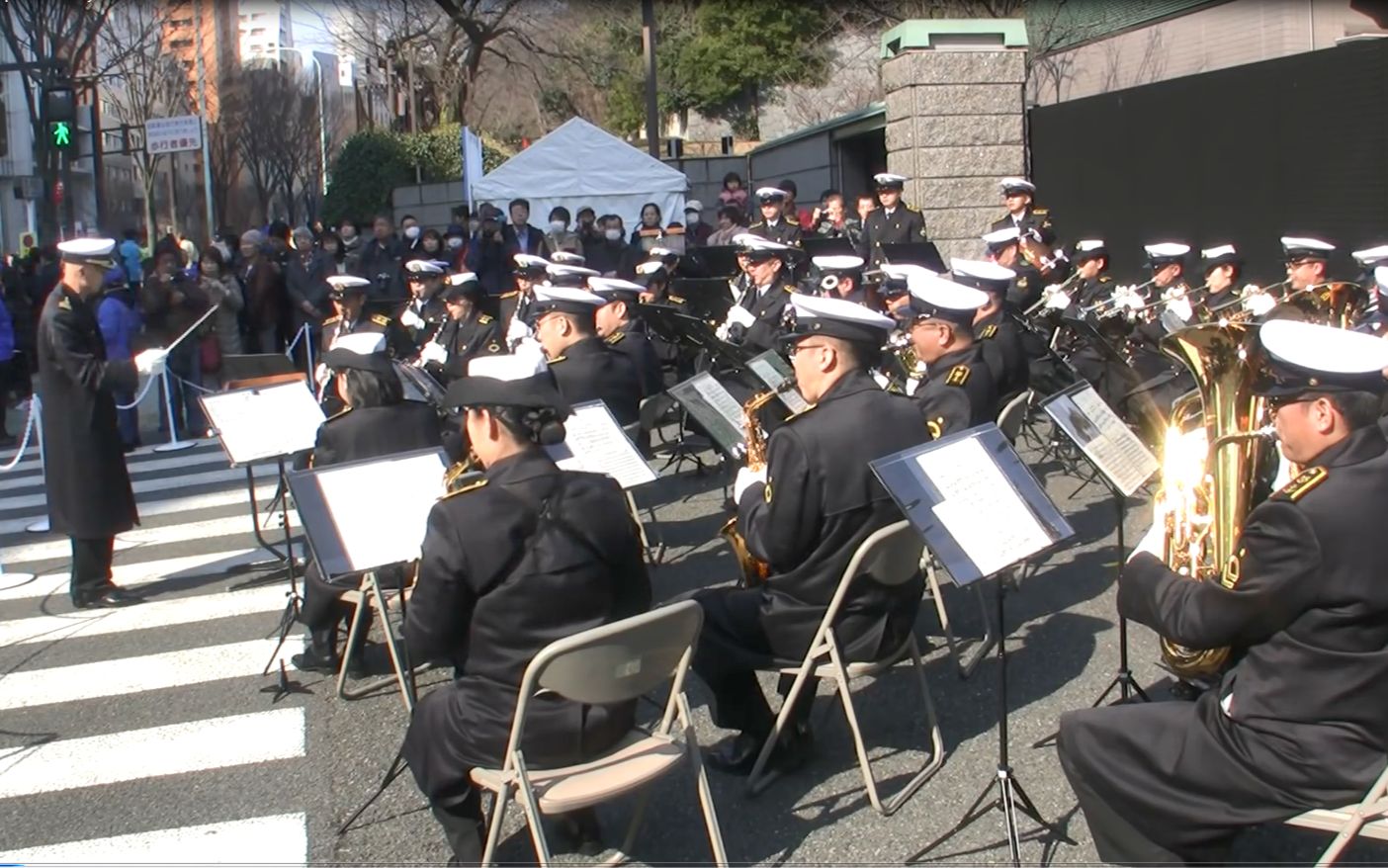 [图]【父慈子孝】日本自卫队演奏 美国海军进行曲（起锚歌）