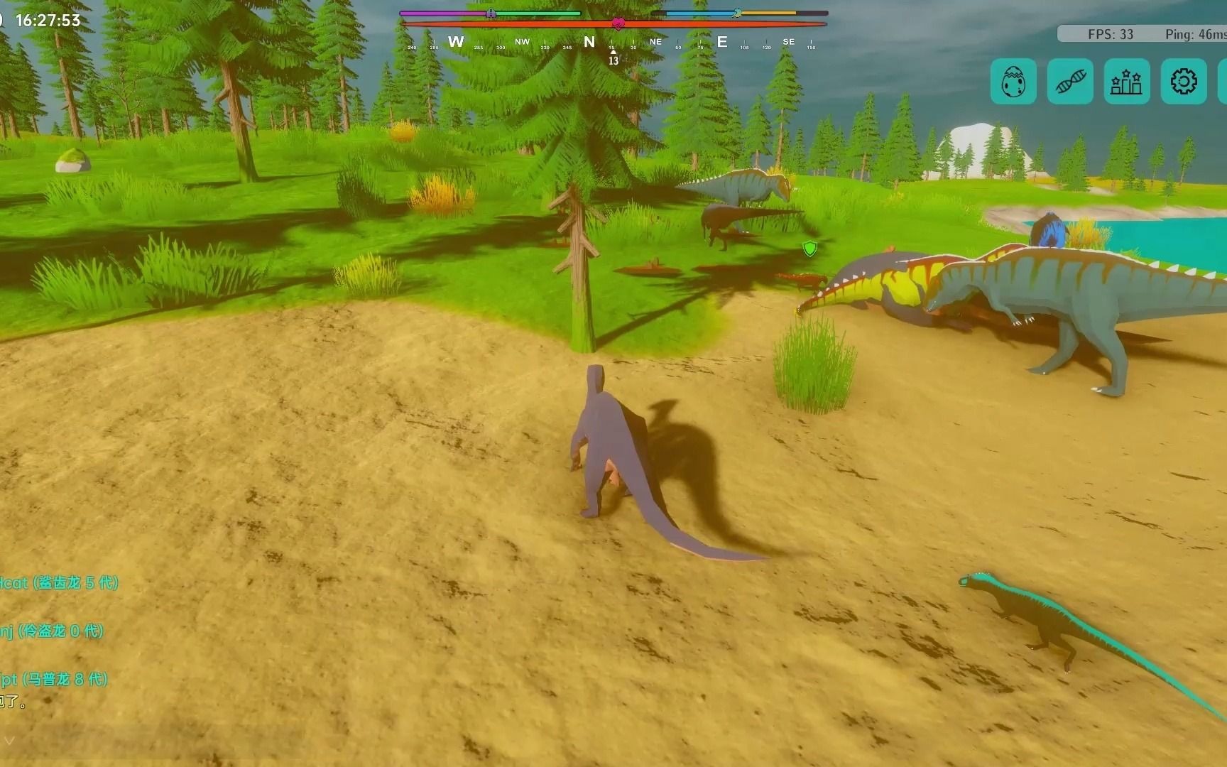 侏罗纪岛05版本多人实机演示