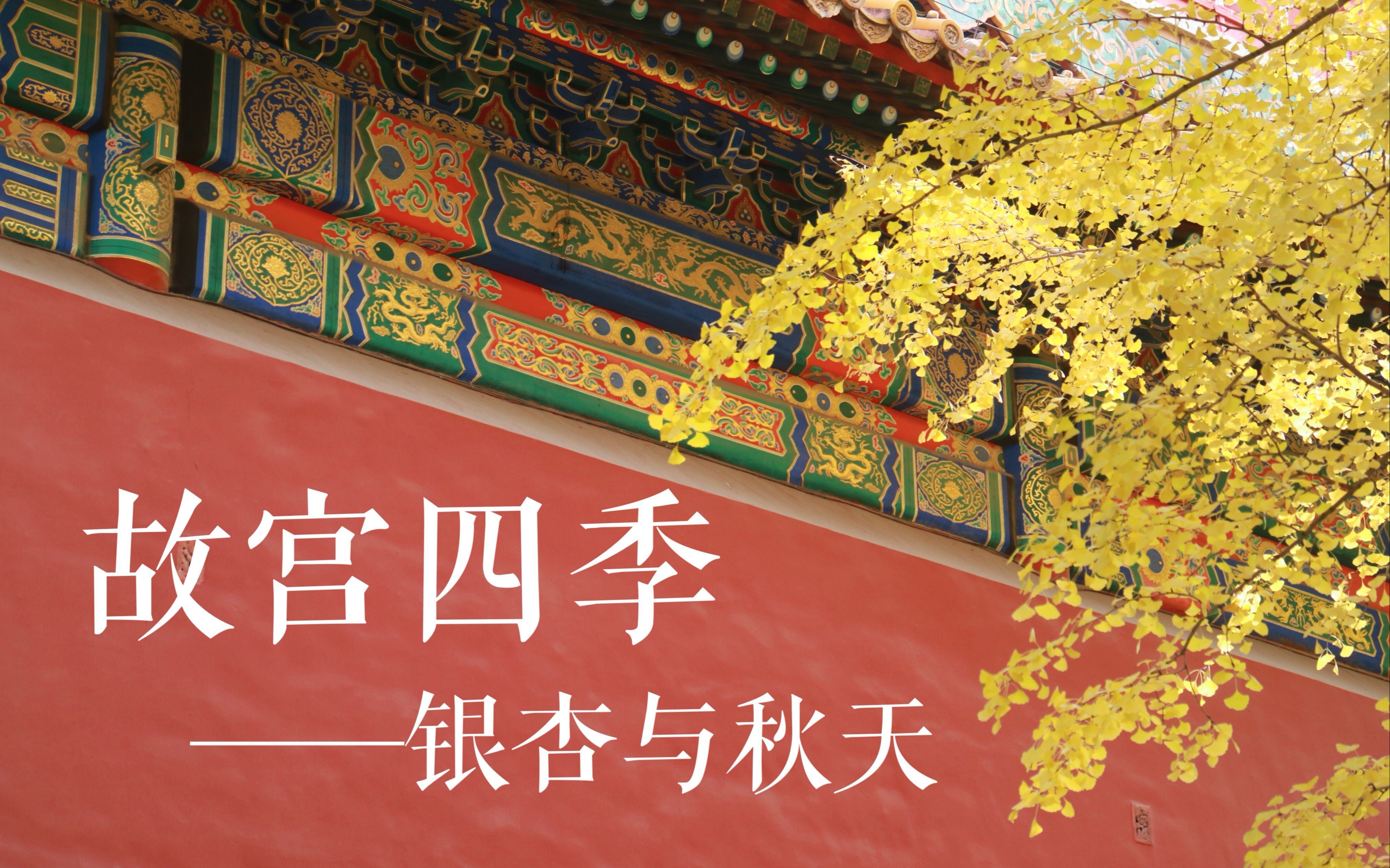 活动作品故宫四季银杏与秋天贴纸纸胶带开箱