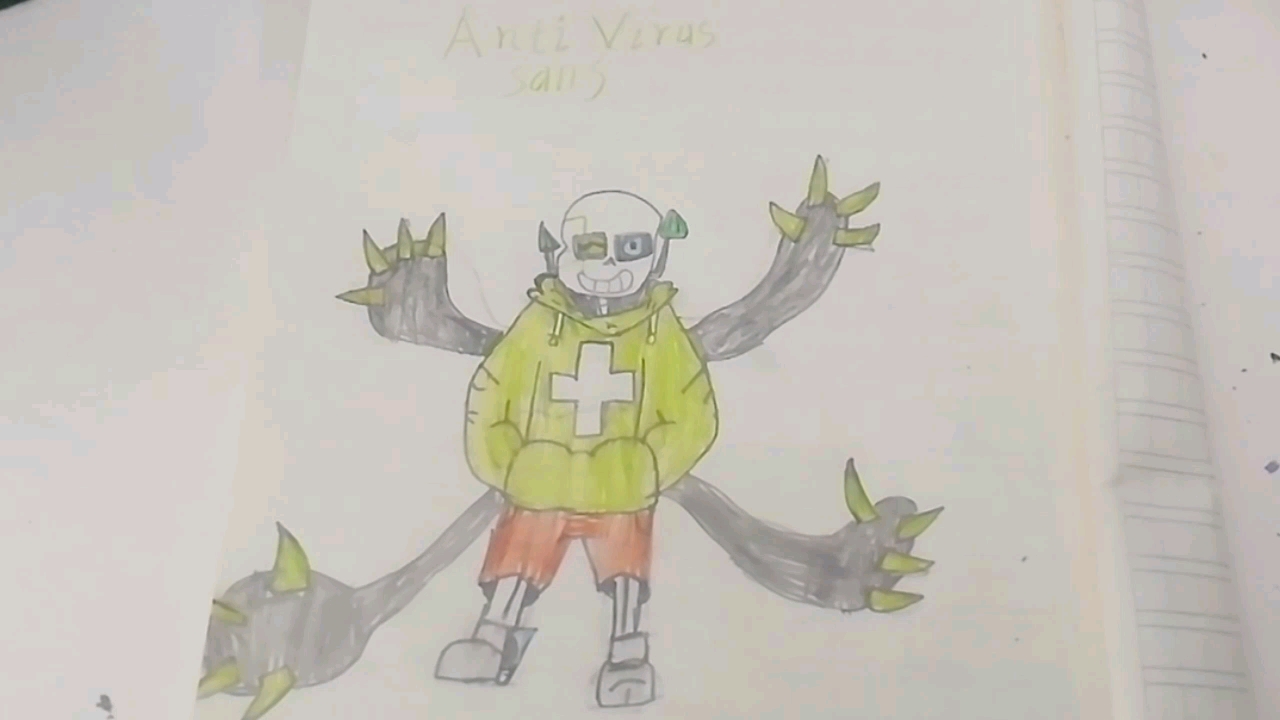 垃圾新人手绘 反病毒sans!衫60!