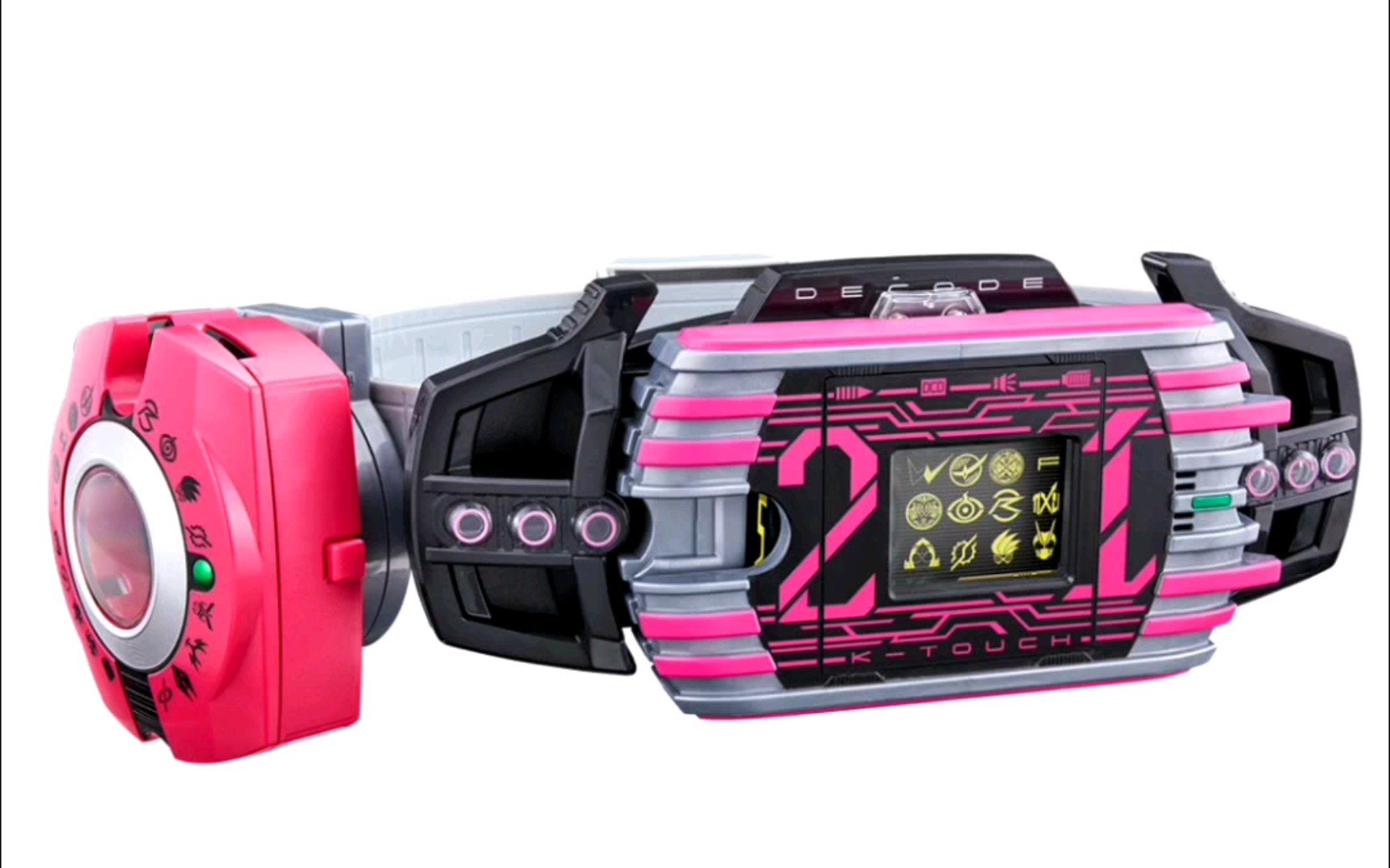 假面骑士decade品红神主牌套装玩具图