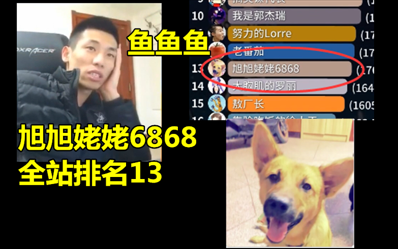 旭旭姥姥全站排名13?旭旭宝宝:你小心点!别被人锤了!哔哩哔哩bilibili