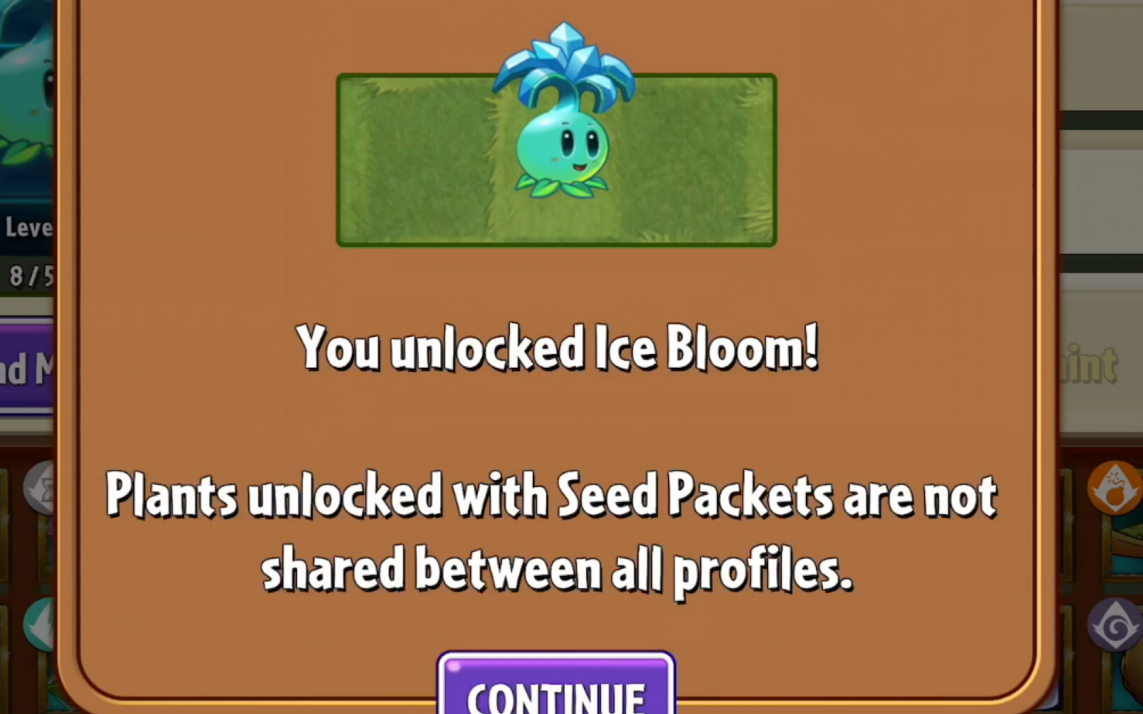 获得冰蓓蕾!纪念一下～_植物大战僵尸2