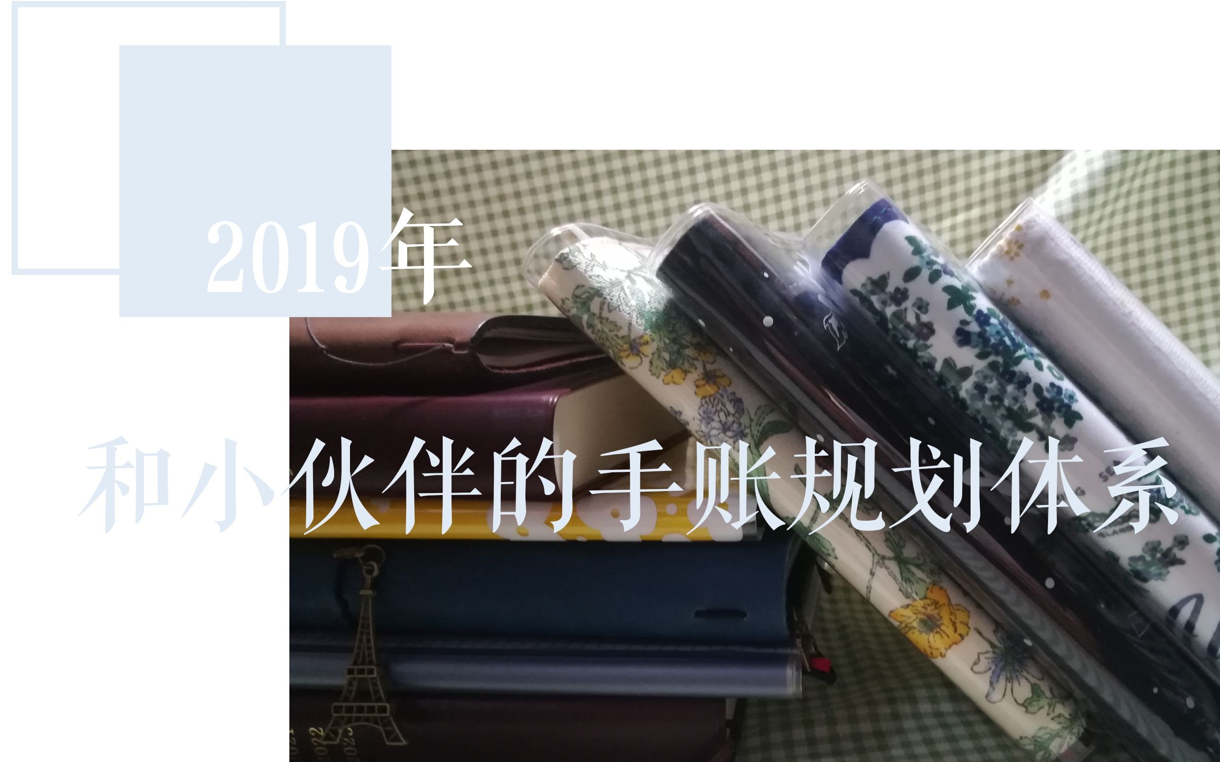 【手账】和小伙伴的2019年手账规划体系哔哩哔哩bilibili