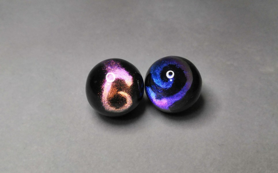 哪吒之魔童降世观后有感自制魔丸灵珠滴胶成品展示