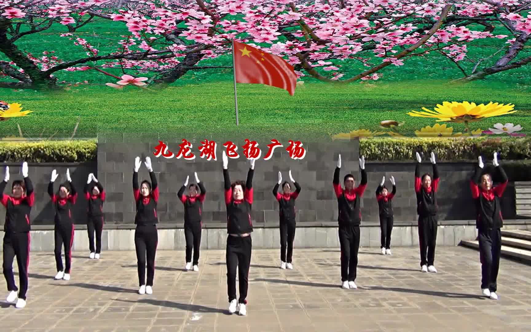梦之队快乐之舞第十八套健身操 上肢运动 九龙湖飞扬健身队演示