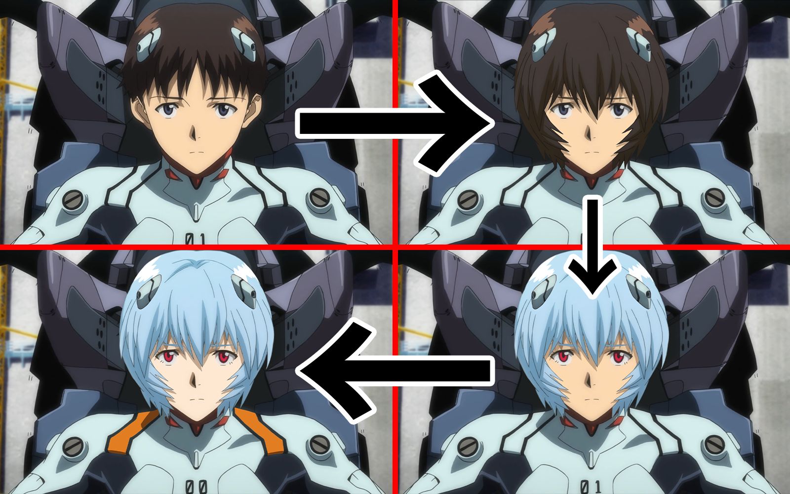 碇真嗣爆改成绫波丽