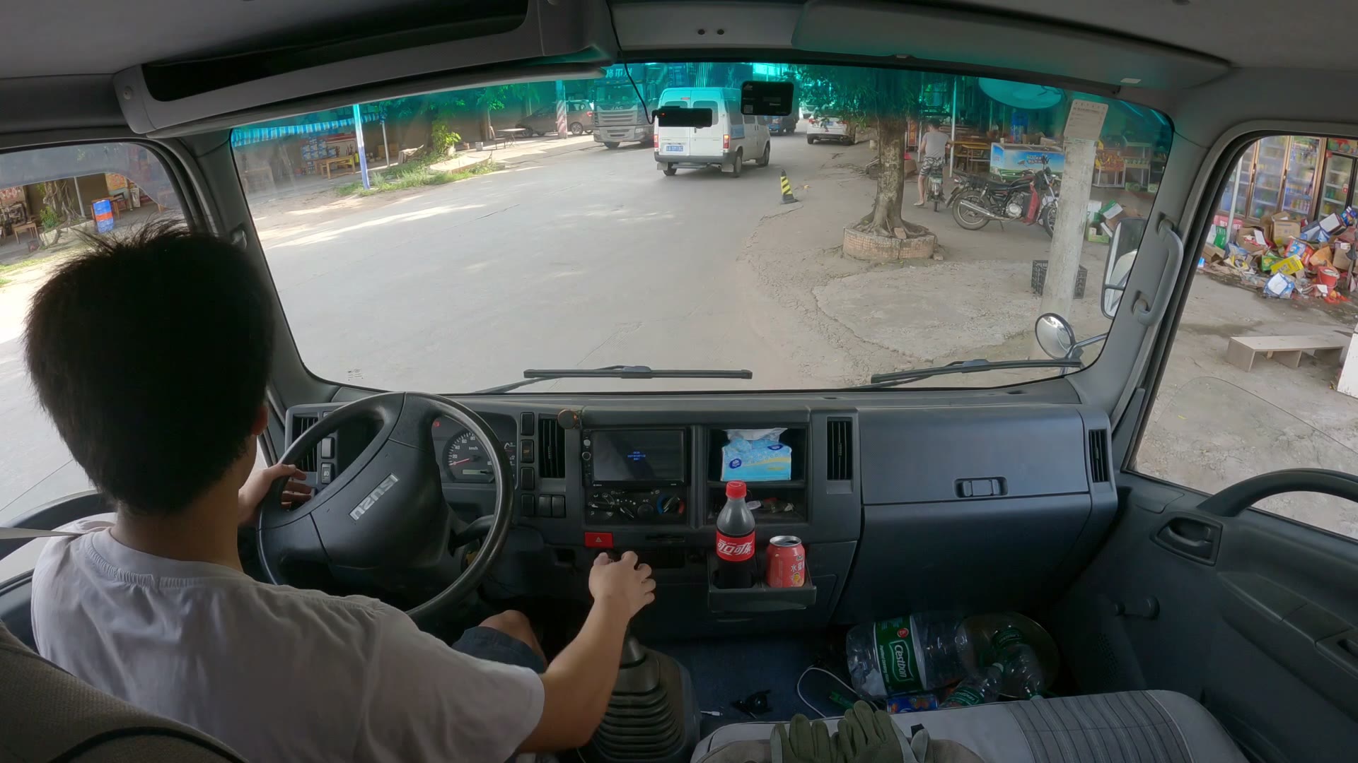 【车内视角】日常市区驾驶五十铃卡车