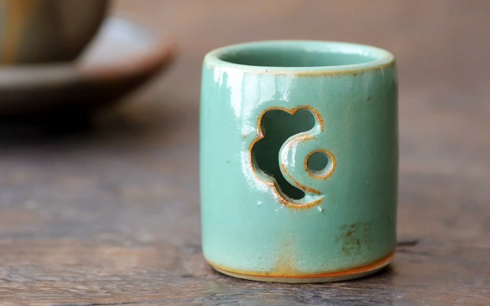 器满日式陶瓷盖置纯色壶盖托茶室功夫茶具配件茶道茶桌摆件茶器