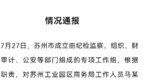 成功了么?苏州日报通报苏州专项调查组初步核查通报“6+2” 马科员看到了没?大家怎么看?90后整顿官场初见成效但距离目标似乎还有距离哔哩哔哩...