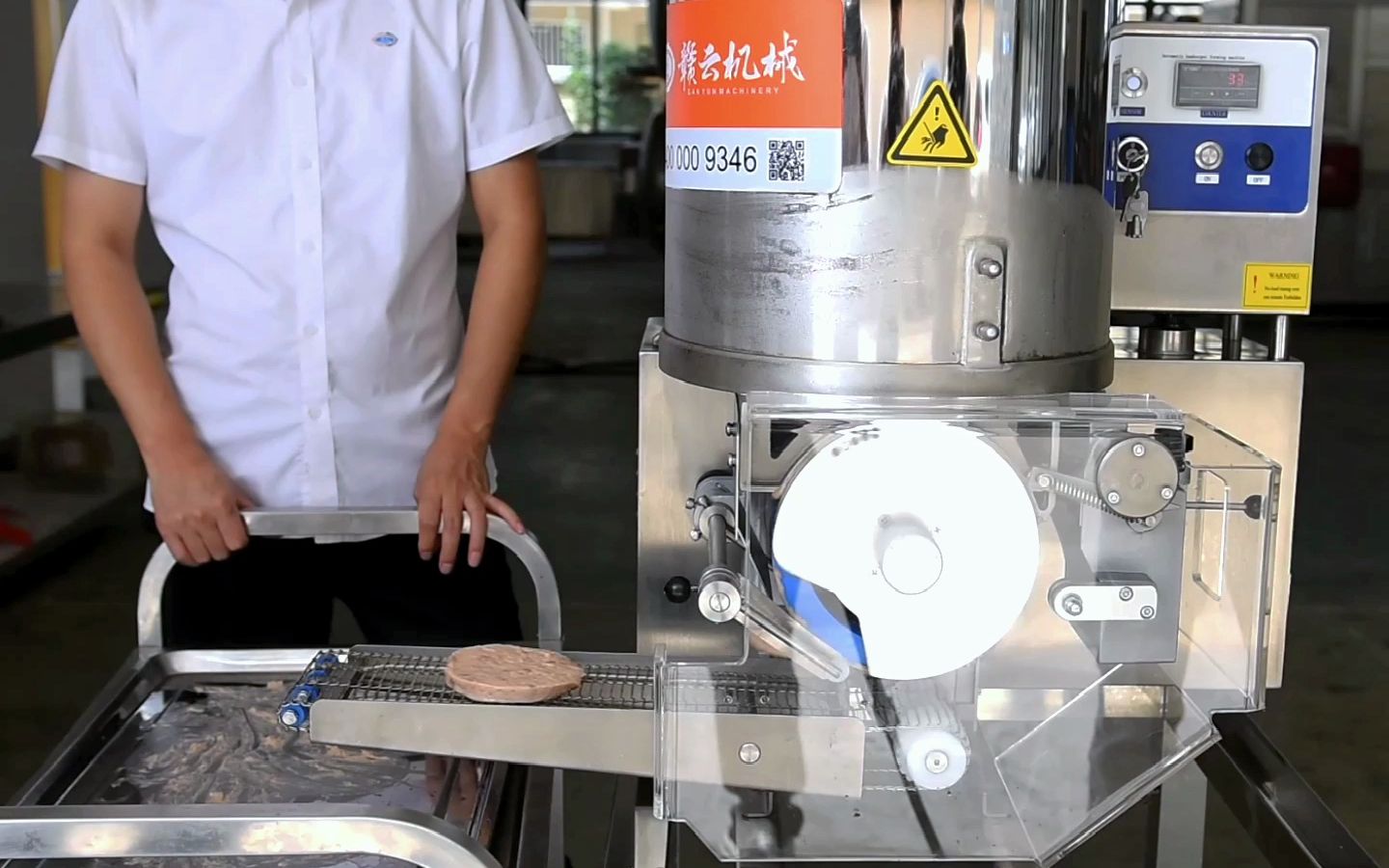 自动压饼机生产萝卜饼和肉饼的机器