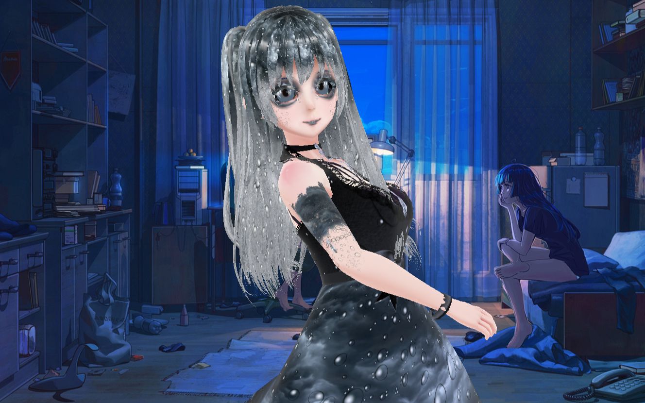 二次元3d虚拟主播人物模型