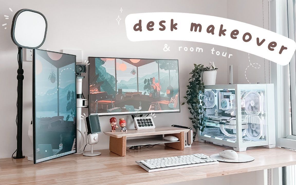 【Desk Tour】✨桌面改造&桌面美学&舒适简单 | 内容创作 | 游戏哔哩哔哩bilibili