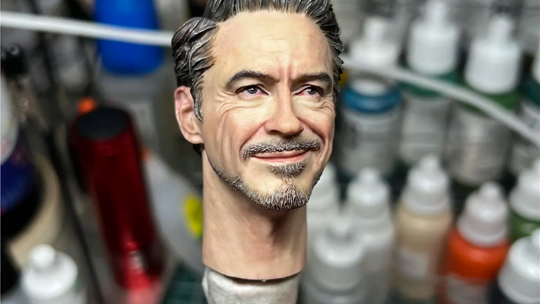 头雕涂装-微笑托尼 钢铁侠