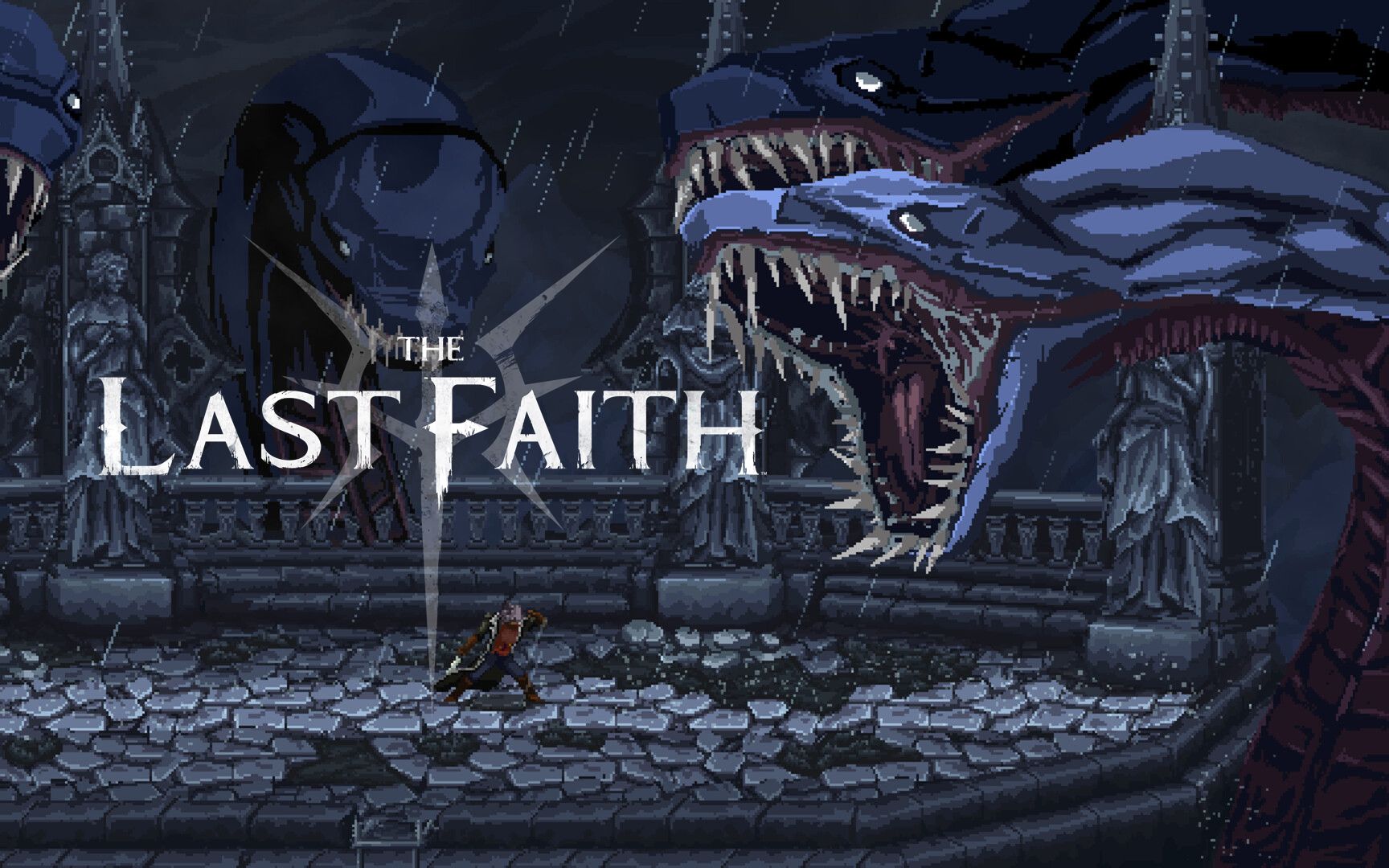 2d类魂游戏《最后的信仰》 the last faith第一个boss巨型护灵