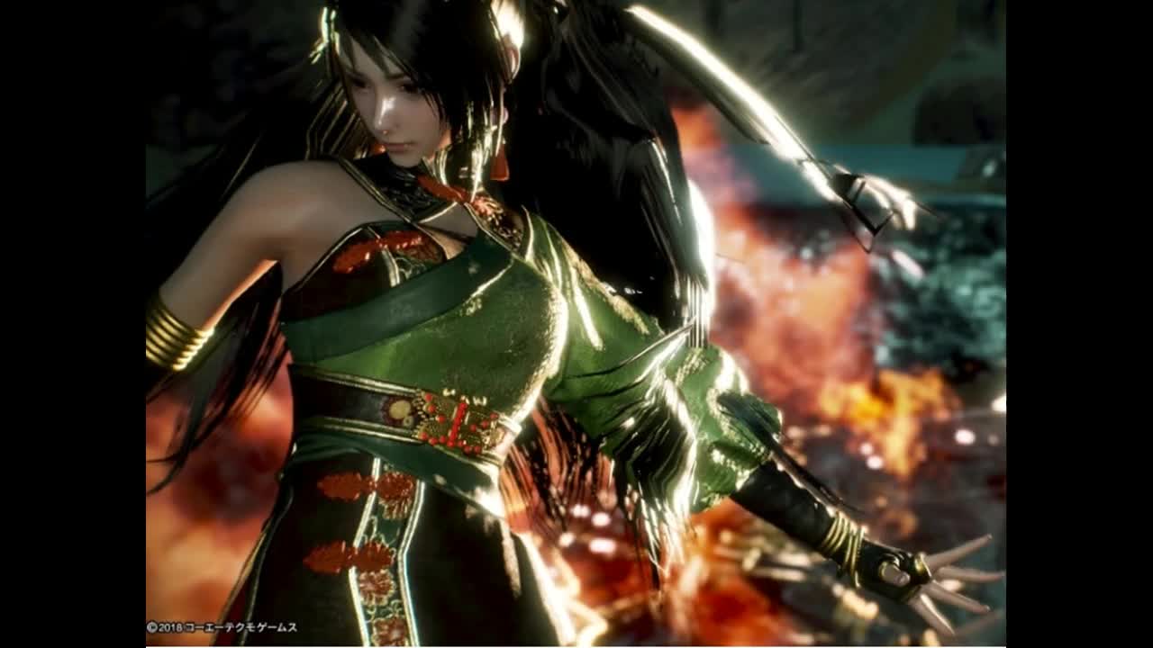 真三国无双的关银屏虎女拿关刀别惹关银屏