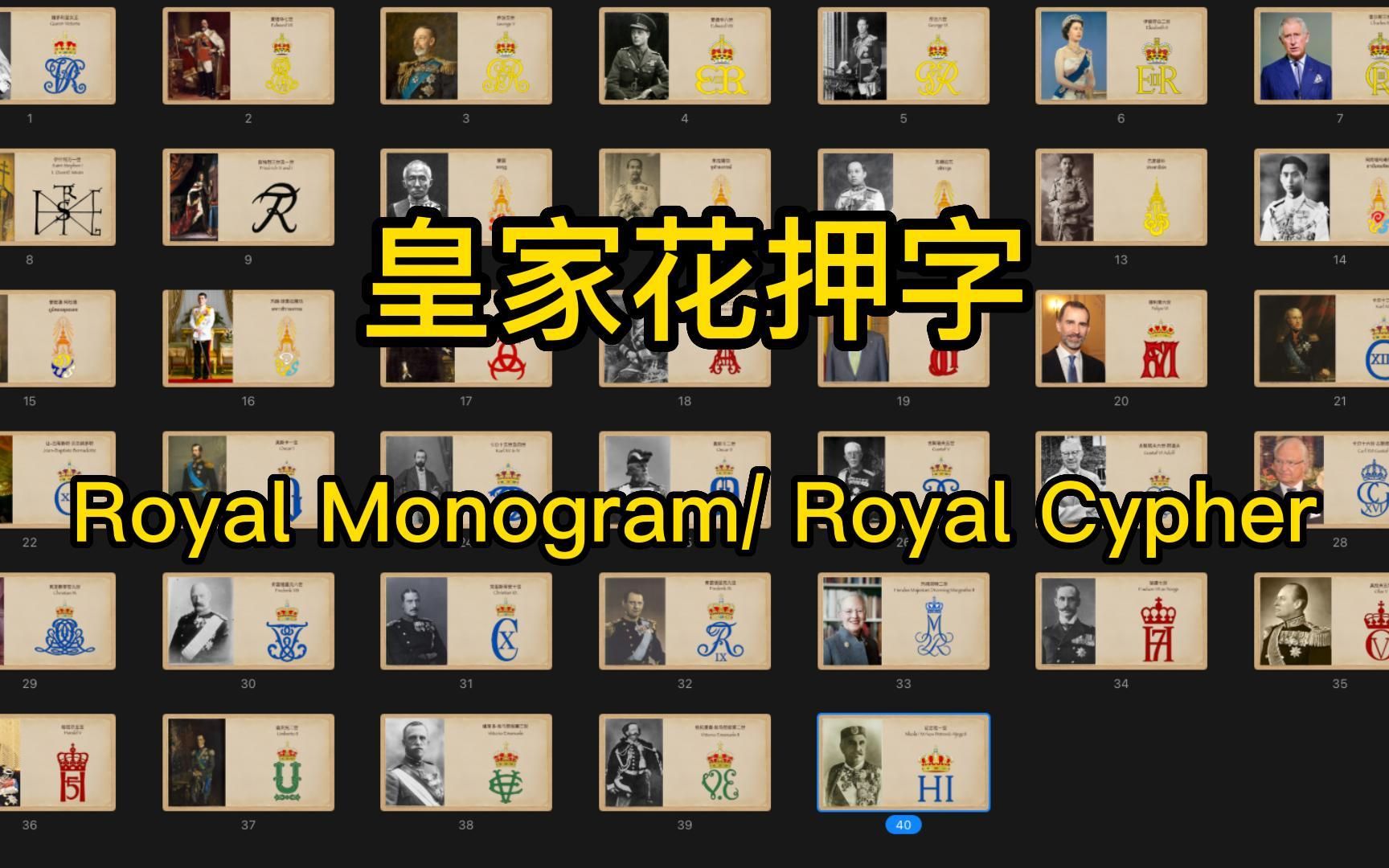 皇家花押字Royal Monogram Royal Cypher哔哩哔哩bilibili