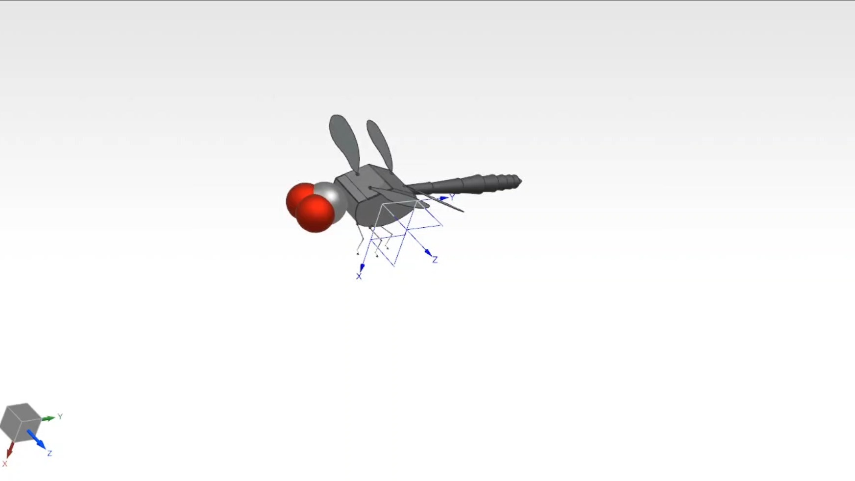 仿生蜻蜓零件爆炸