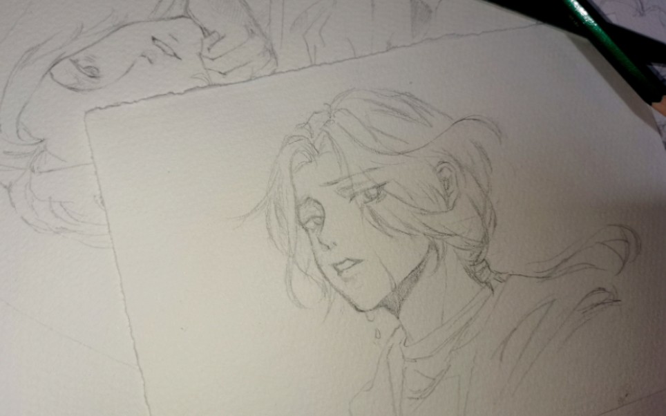 把haze-draw老师的画变成水彩稿几啦