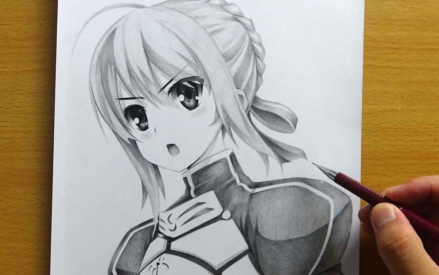 220分钟绘出【fate】——吾王saber