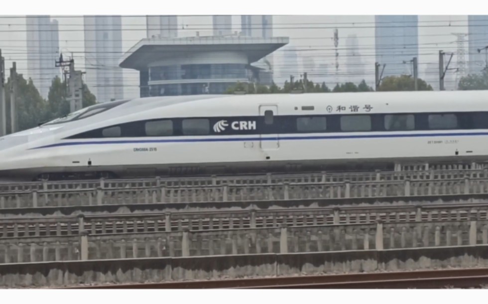 实拍武汉站唯一一对非统型老鼠,昆明局crh380a-2515担当的g1535次列车