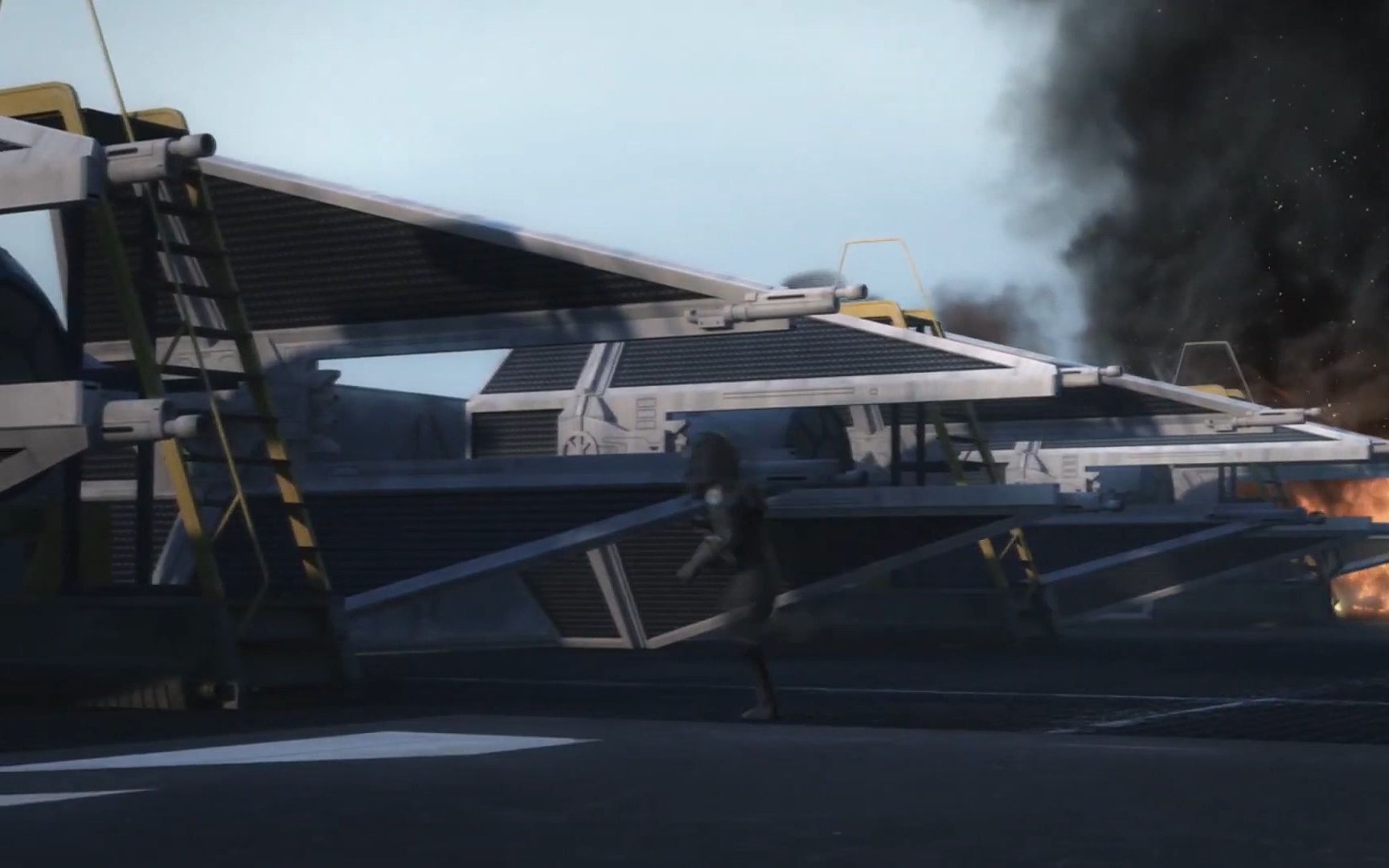 星球大战 帝国飞行员登上tie星际拦截机追击tie防御者多用途星际战斗