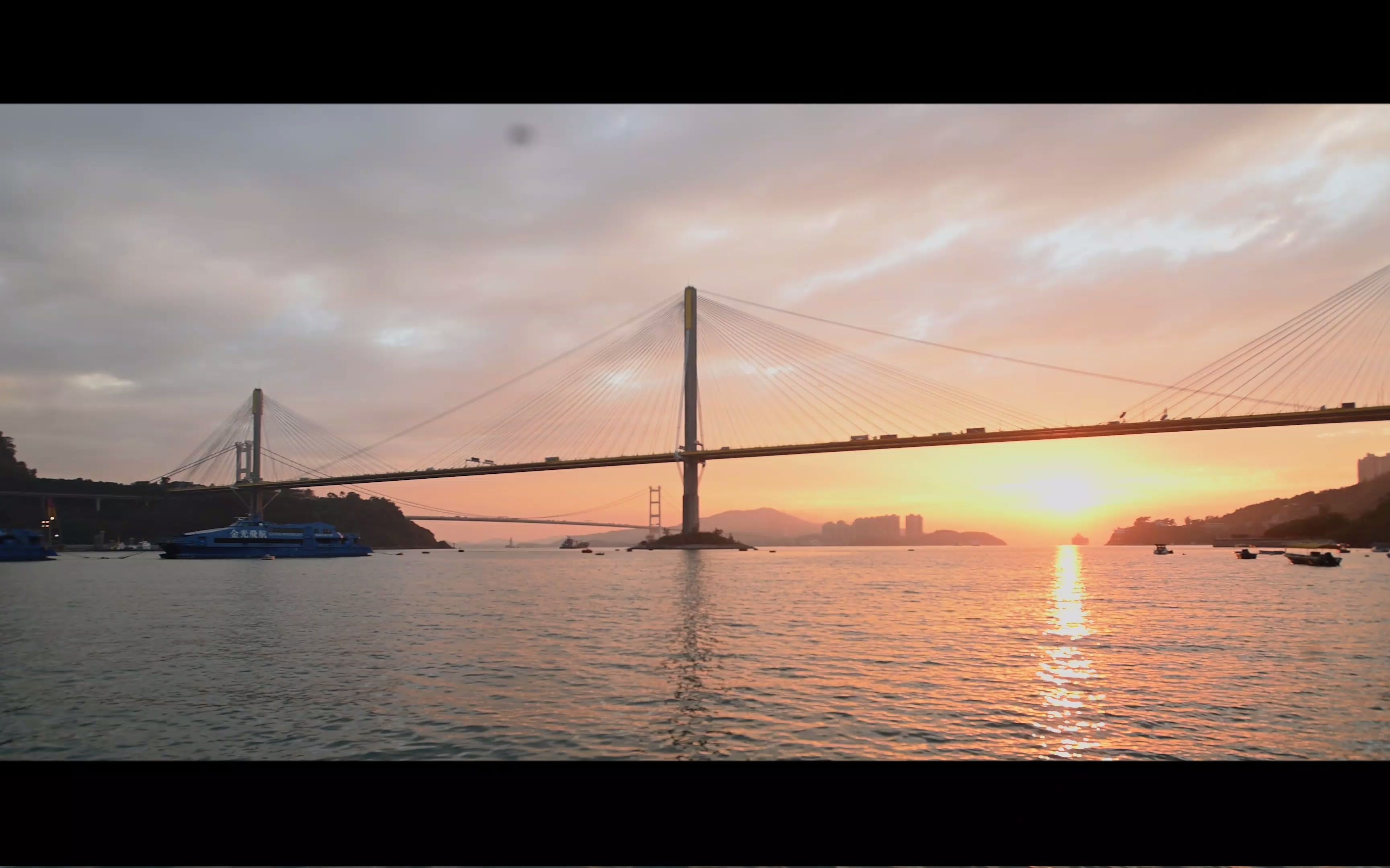 香港丁九桥晚霞