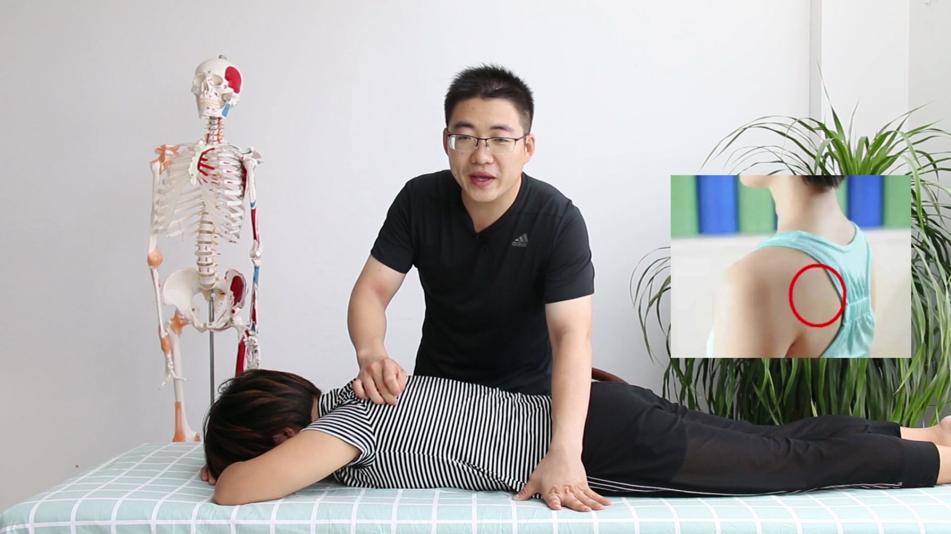 冈下肌劳损:晚上胳膊酸痛,要按一下肩胛骨上这个点_哔哩哔哩_bilibili