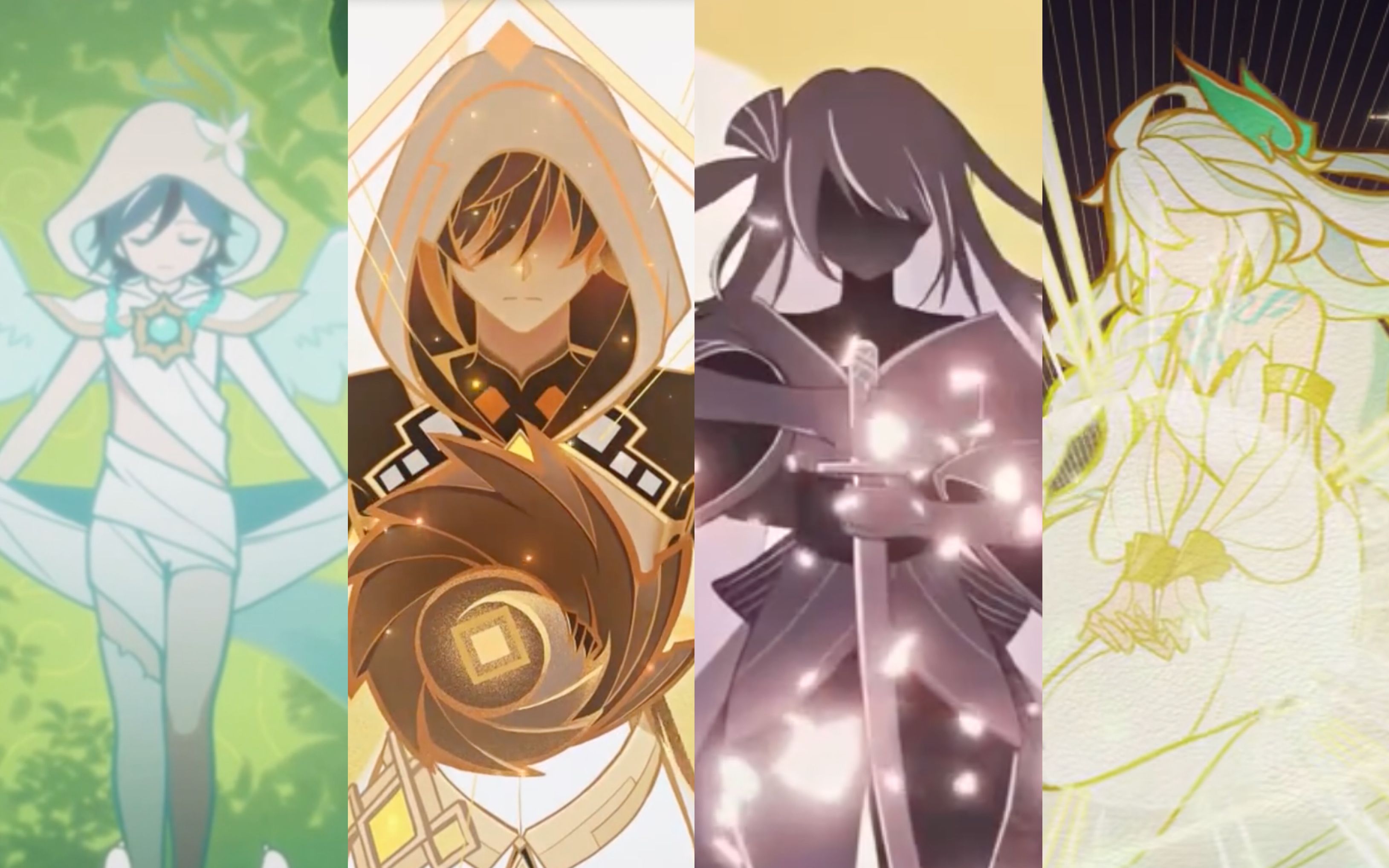 【原神四神/丝滑/踩点】"神明们,你们就这么喜欢人类吗?