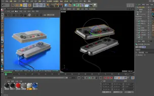 Mo系列课程C4D学习记录P1 | 游戏手柄 | 建模