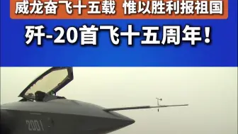 威龙奋飞十五载，惟以胜利报祖国！歼-20首飞十五周年！