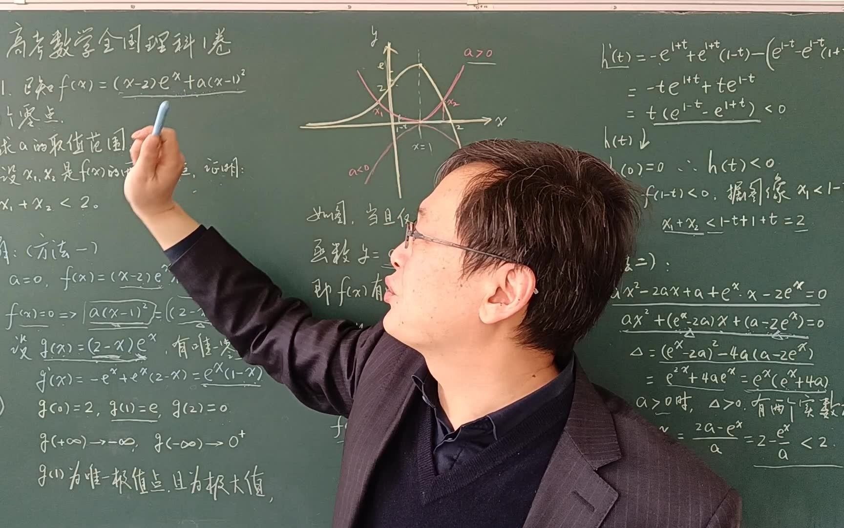 袁凌峰2016高考数学全国理科一卷第21题介绍两个标准答案之外的方法