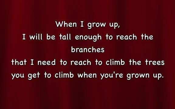 [图]Matilda - When I Grow Up with lyrics玛蒂尔达 音乐剧