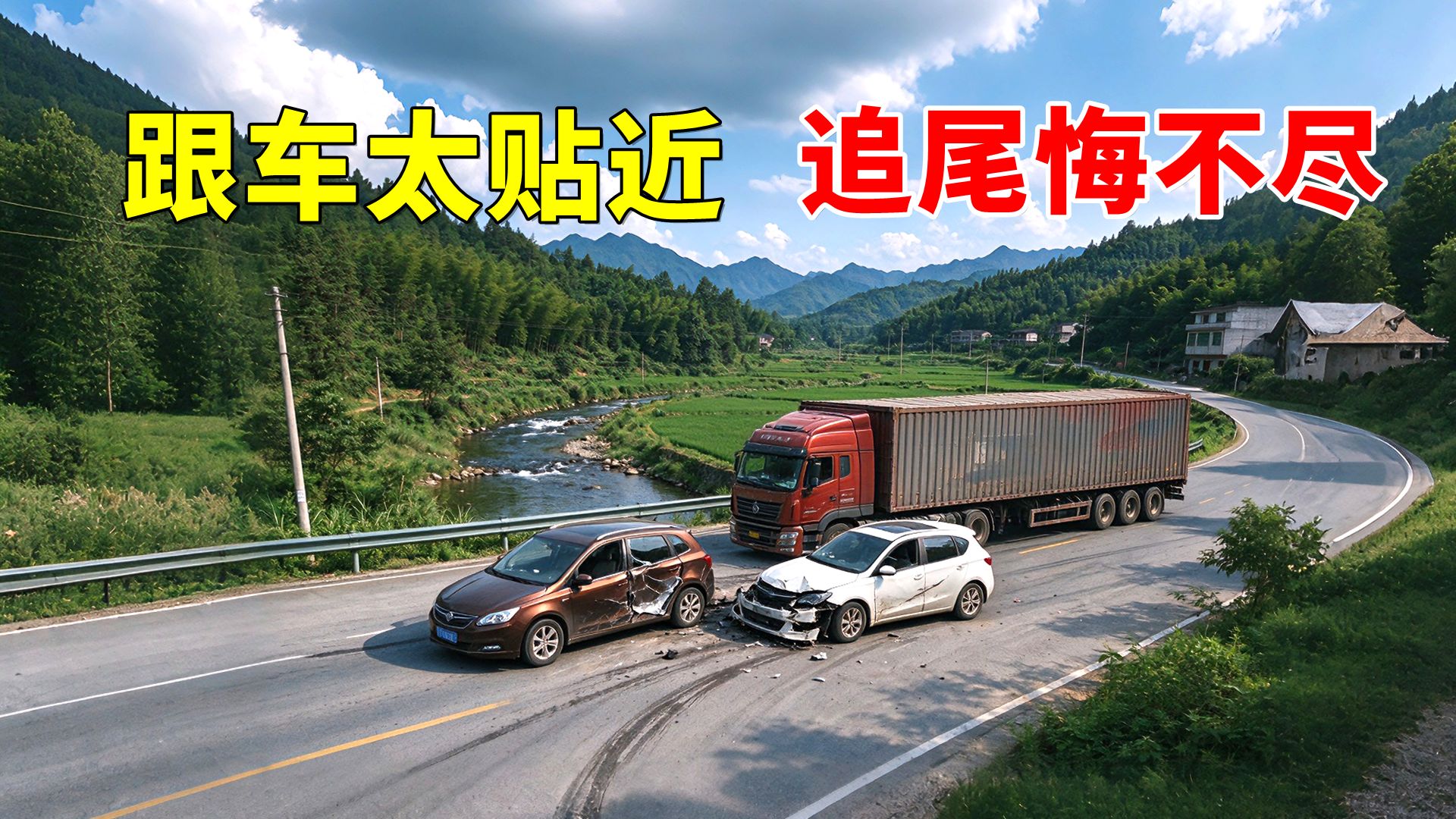 跟车太贴近，追尾悔不尽，2026交通事故第247期