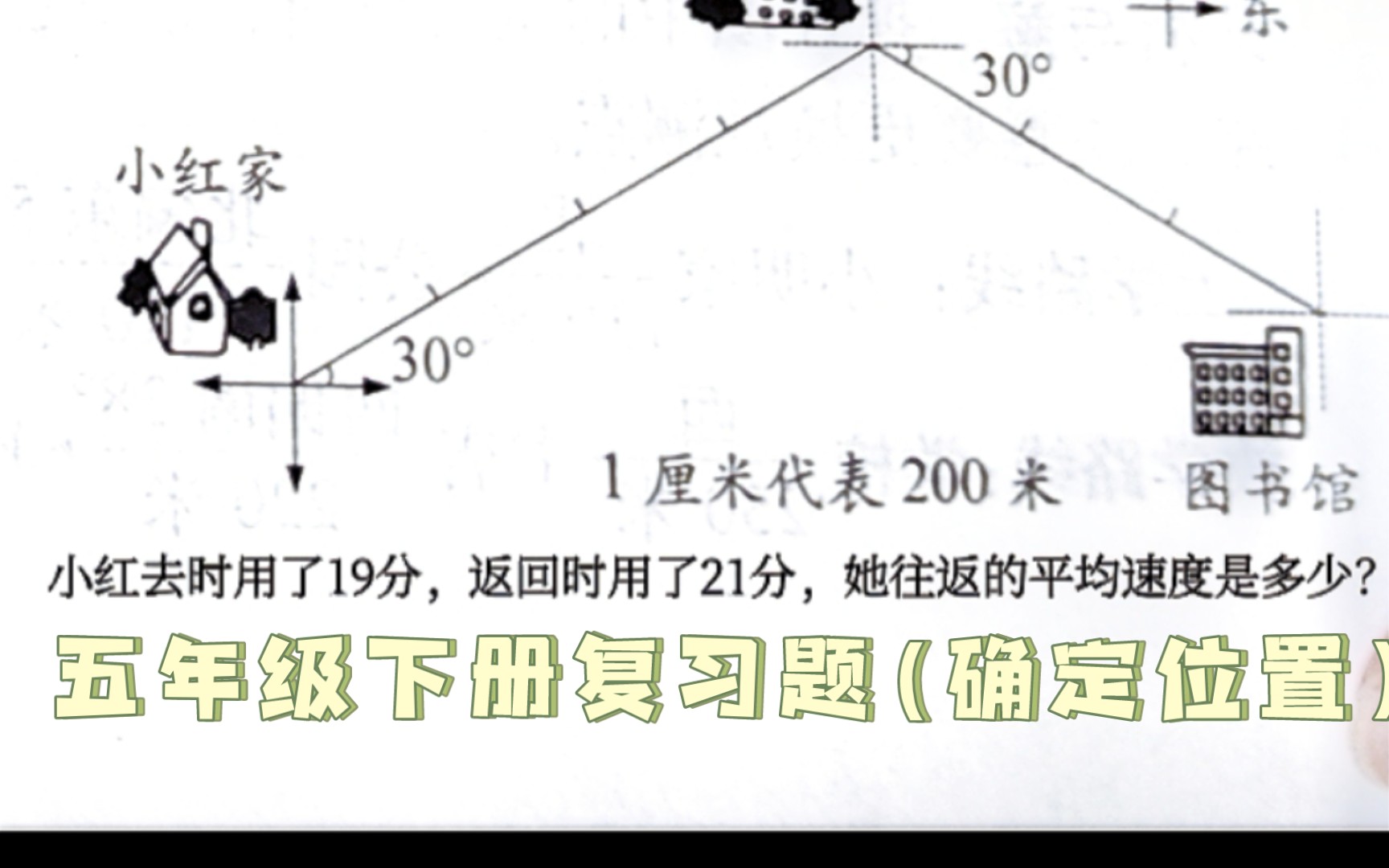 [图]关于五年级下册确定位置很坑的一道题，你的第一想法是什么？总路程你算对了吗？