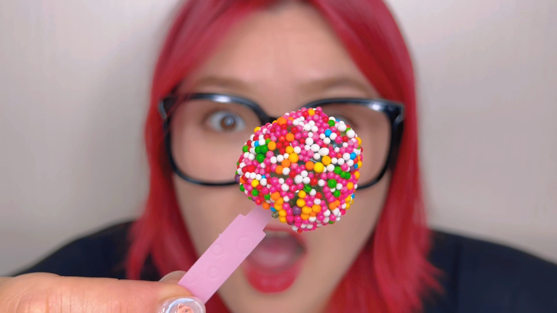 自制五彩丸子棒棒糖,里三层外三层太丰富了