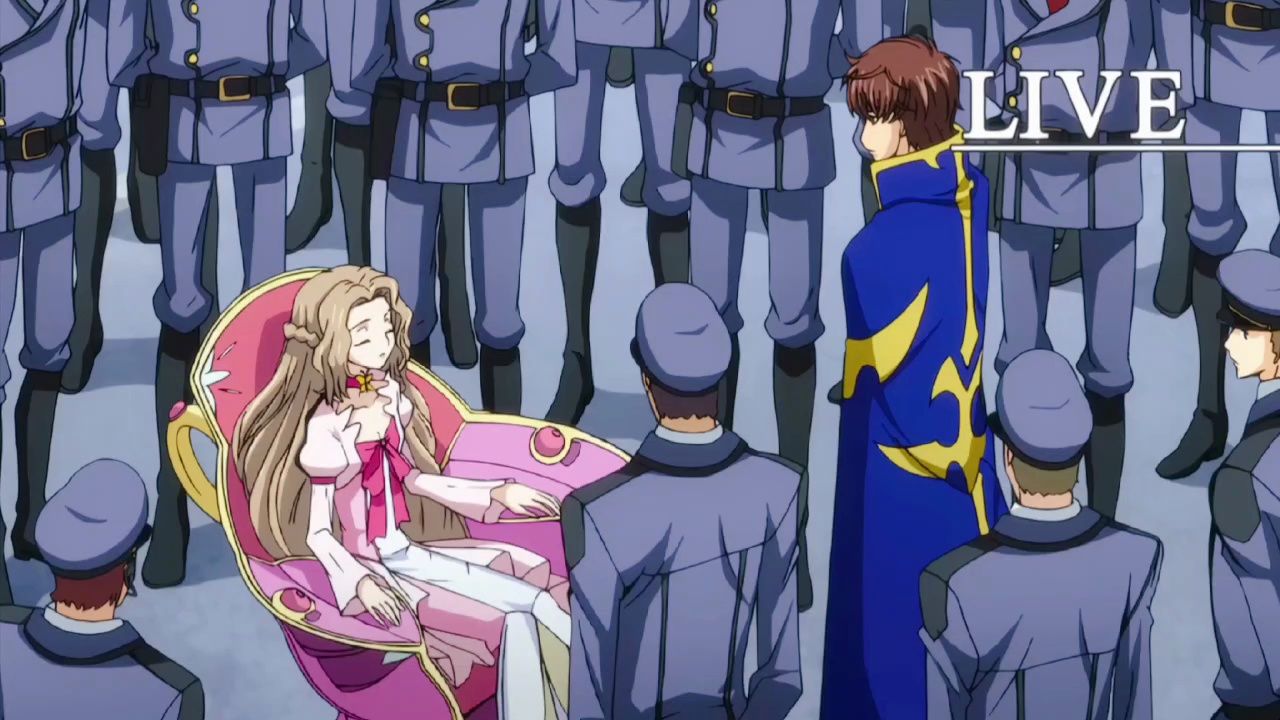 鲁路修想要朱雀保护娜娜莉的愿望实现了,但是两个人都站到了自己对立