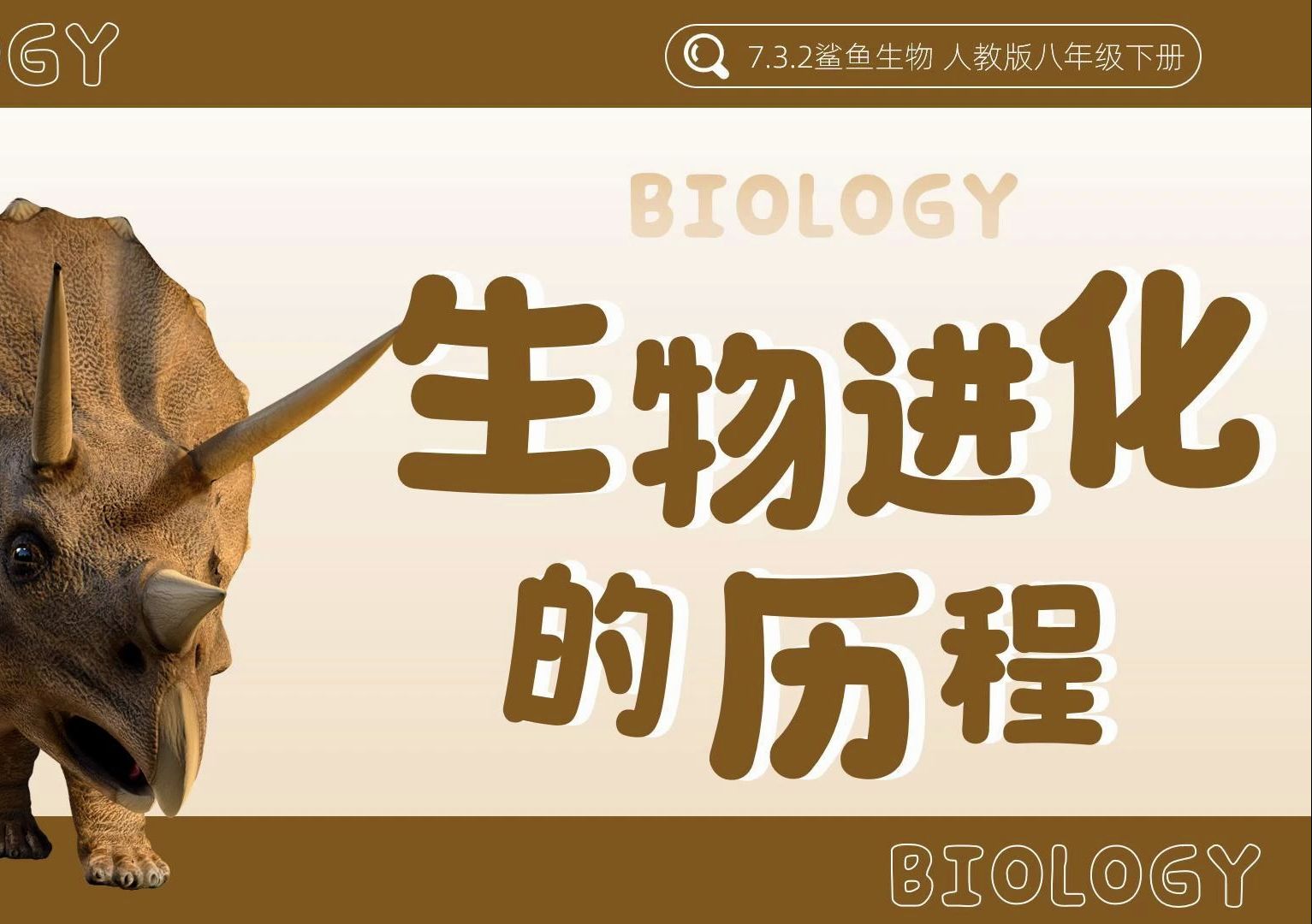 32《生物进化的历程》鲨鱼生物名师系列