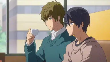 Free! ラメキーホルダー 桐嶋夏也 + 松岡江の通販 by ロン｜ラクマ