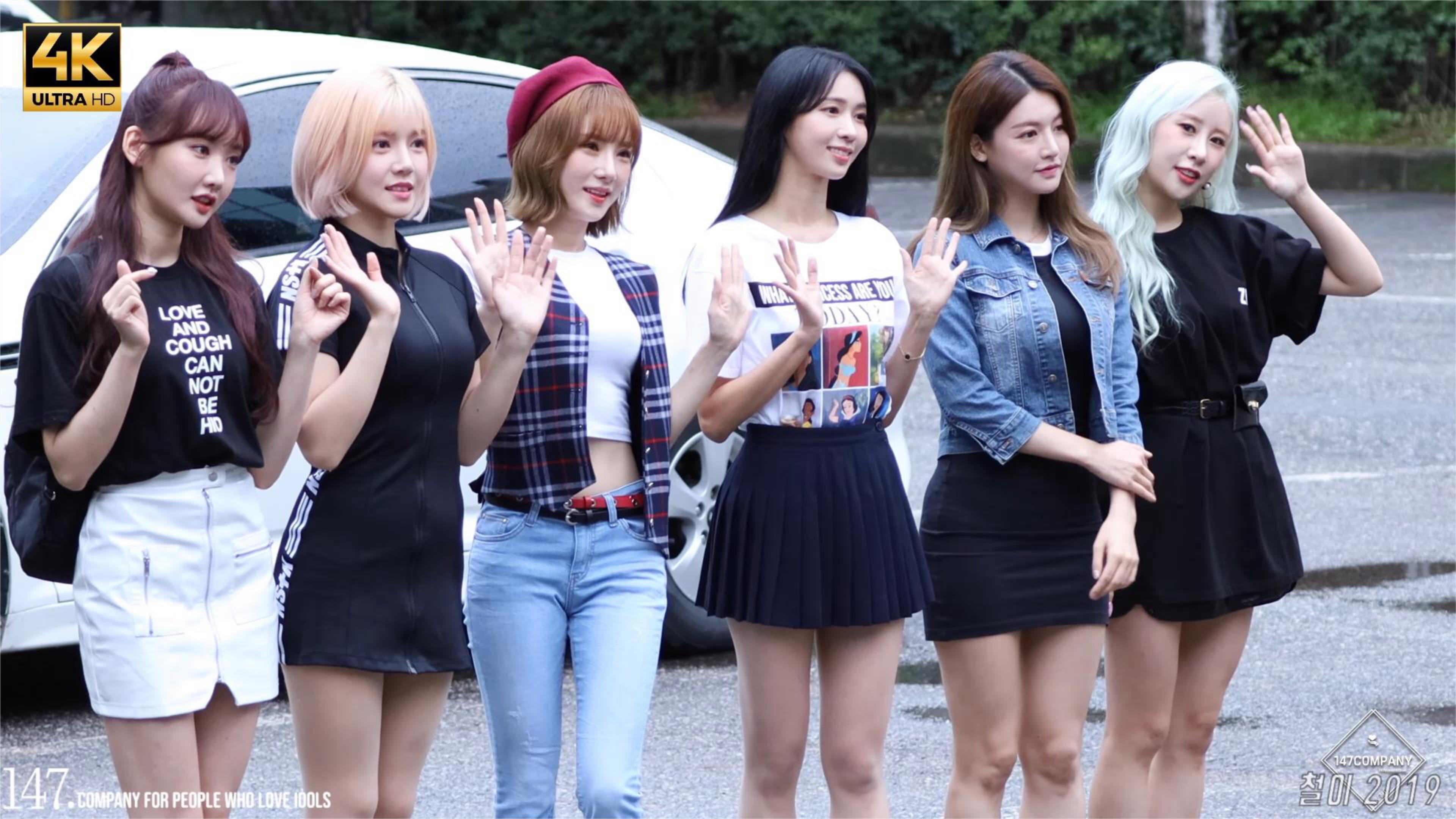 [4k]韩国女团wegirls全体成员音乐银行上班路上直拍190906