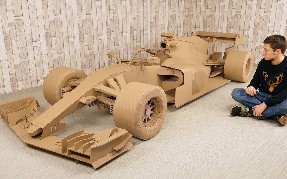 我用木纸板造了一台f1方程式赛车!【the q】