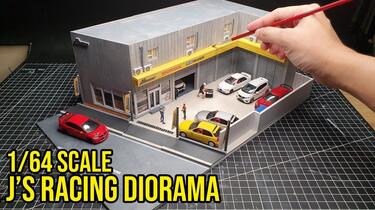 模型DIY 制作 手工DIY制作1/64车库模型_哔哩哔哩_bilibili