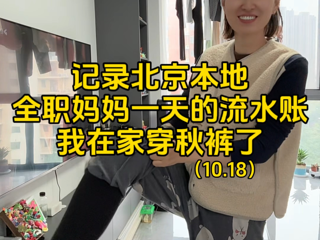 记录北京本地全职妈妈一天的流水账,我在家穿秋裤了哔哩哔哩bilibili