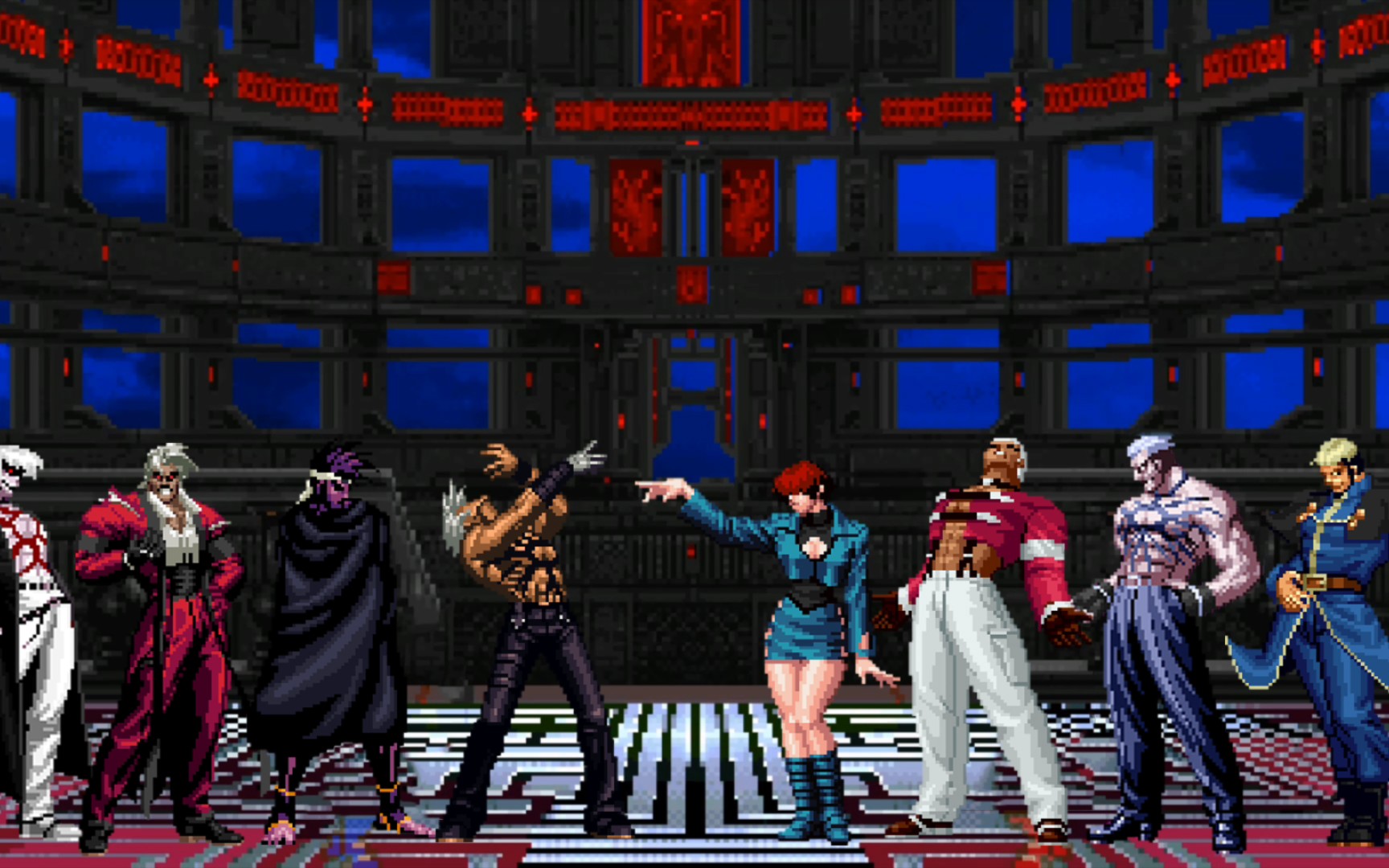 拳皇mugen 大蛇之力队vs大蛇四天王