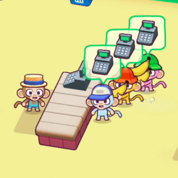 poki小游戏之《Monkey mart》_手机游戏热门视频
