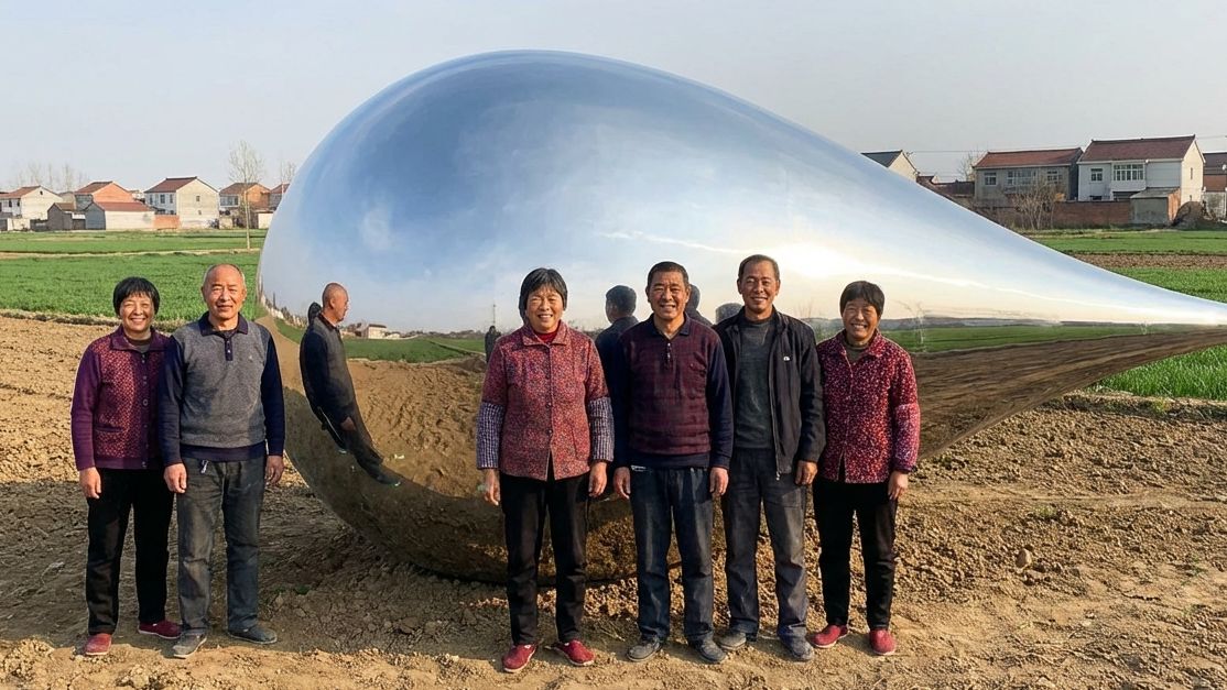 养生道：村民捕获水滴，发现其中商机【B站AI创作大赛-三体赛道】