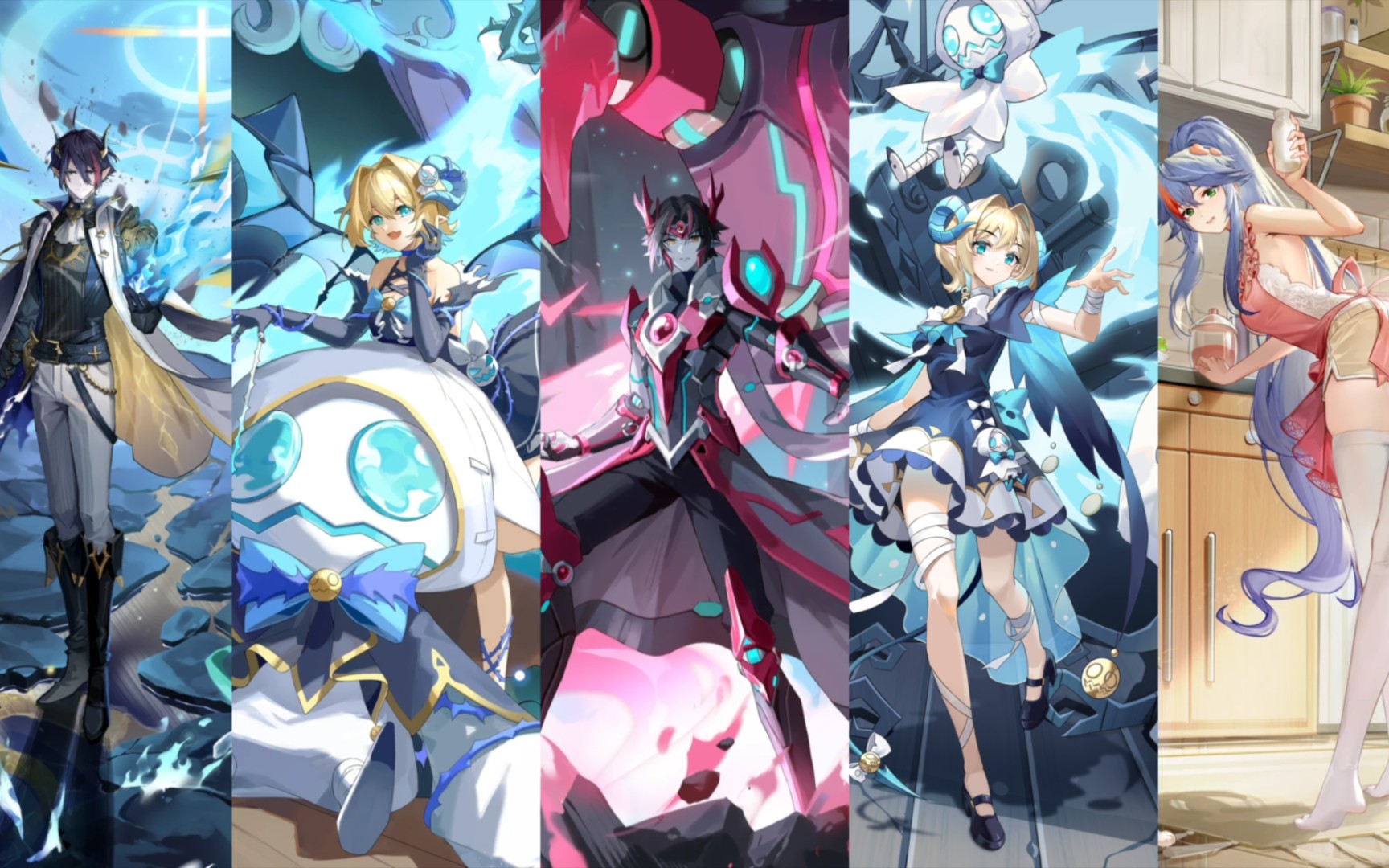 【奥奇传说】星迹王时,冥皇立绘展示!梅尔启元 星迹时代立绘对比!