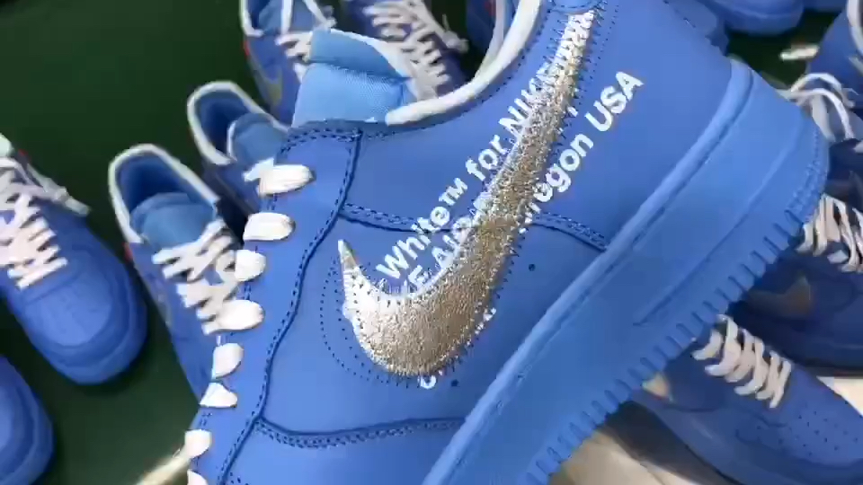 air force 1 off white 蓝色艺术馆